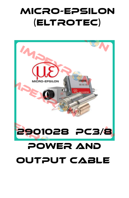 2901028  PC3/8 POWER AND OUTPUT CABLE  Micro-Epsilon (Eltrotec)