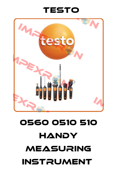 0560 0510 510 HANDY MEASURING INSTRUMENT  Testo