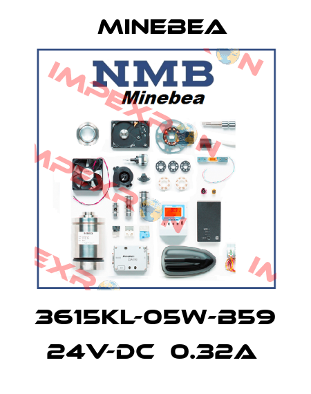 3615KL-05W-B59  24V-DC  0.32A  Minebea