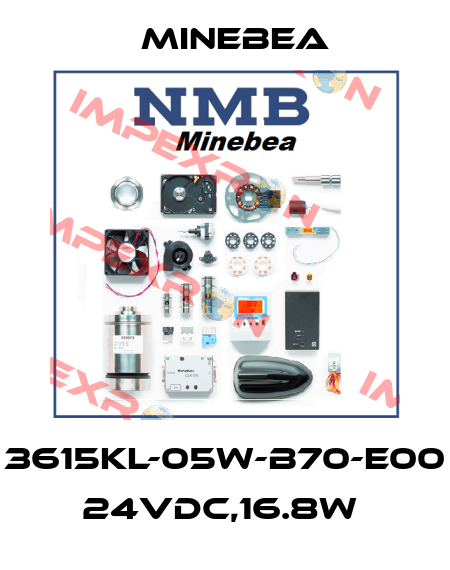 3615KL-05W-B70-E00 24VDC,16.8W  Minebea