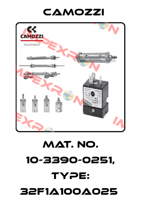 Mat. No. 10-3390-0251, Type: 32F1A100A025  Camozzi