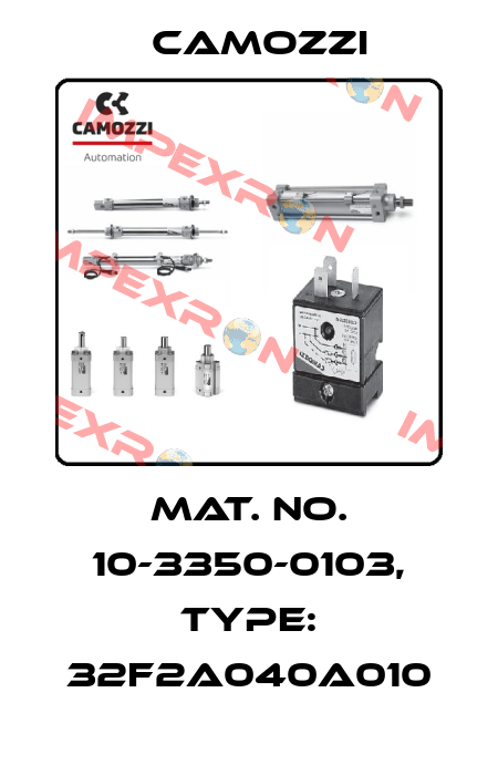 Mat. No. 10-3350-0103, Type: 32F2A040A010 Camozzi