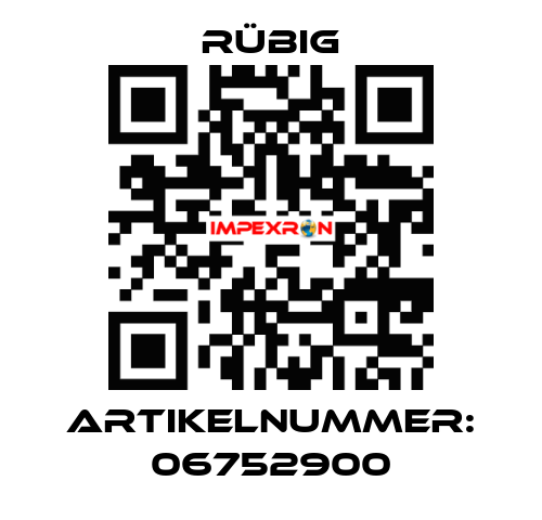 Artikelnummer: 06752900 Rübig