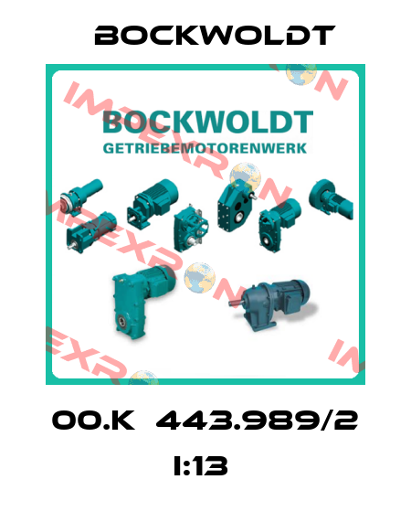 00.K  443.989/2 I:13  Bockwoldt