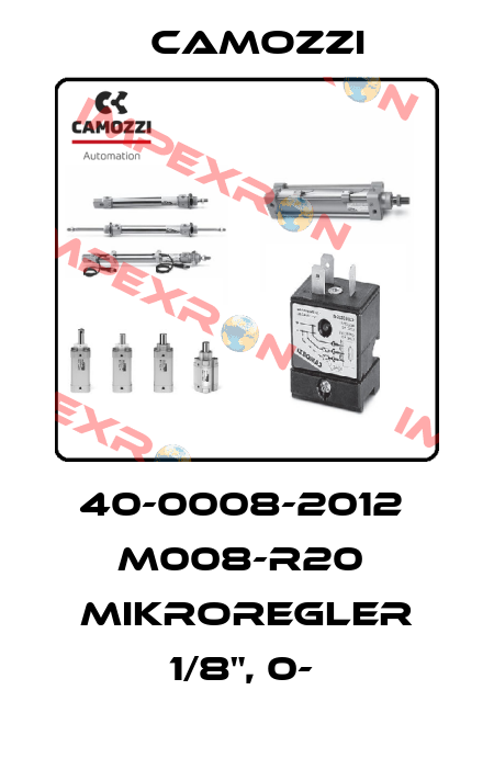 40-0008-2012  M008-R20  MIKROREGLER 1/8", 0-  Camozzi