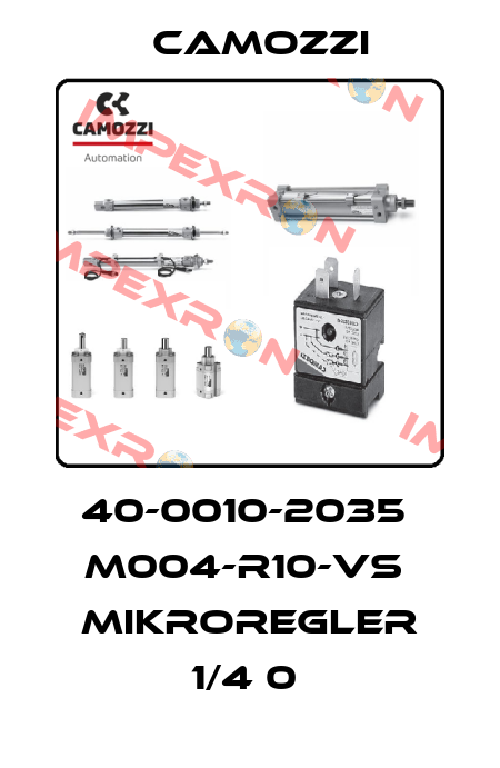 40-0010-2035  M004-R10-VS  MIKROREGLER 1/4 0  Camozzi