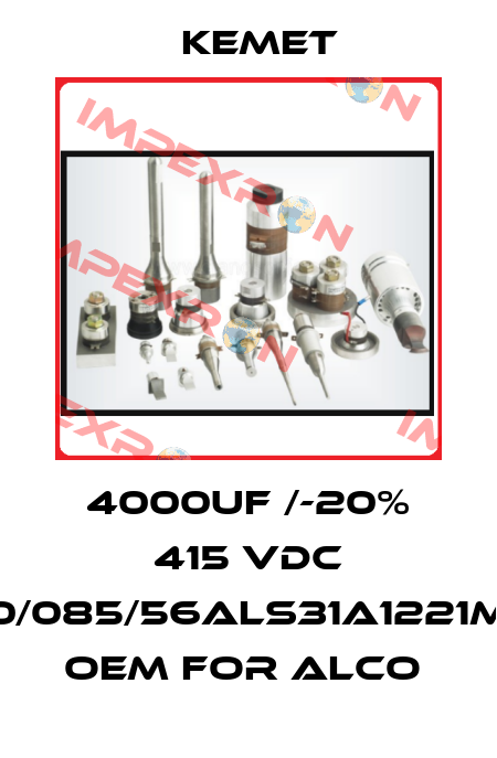 4000UF /-20% 415 VDC 40/085/56ALS31A1221MF, OEM for ALCO  Kemet