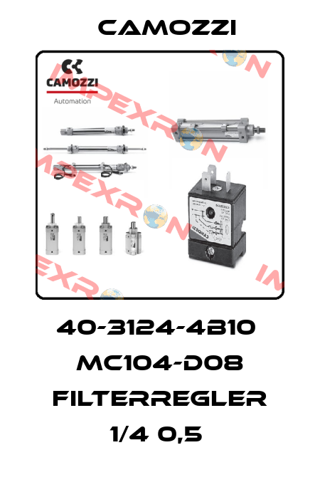 40-3124-4B10  MC104-D08 FILTERREGLER 1/4 0,5  Camozzi