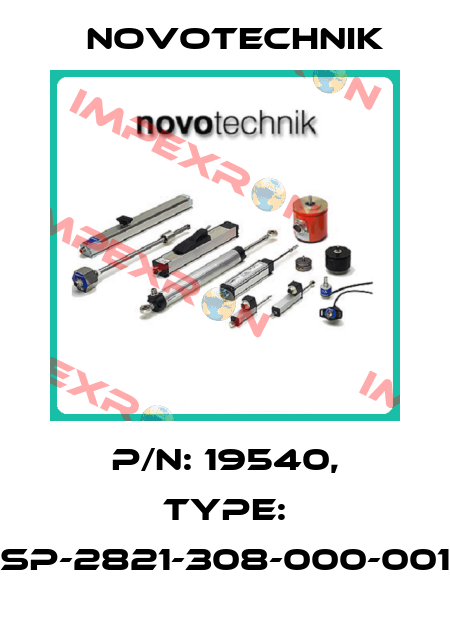 P/N: 19540, Type: SP-2821-308-000-001 Novotechnik
