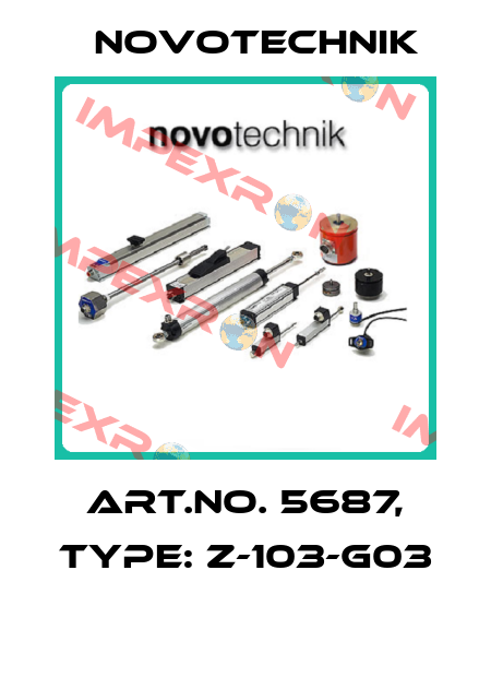 Art.No. 5687, Type: Z-103-G03  Novotechnik