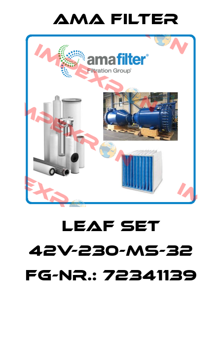 Leaf set 42V-230-MS-32 FG-Nr.: 72341139  Ama Filter