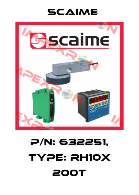 P/N: 632251, Type: RH10X 200t Scaime