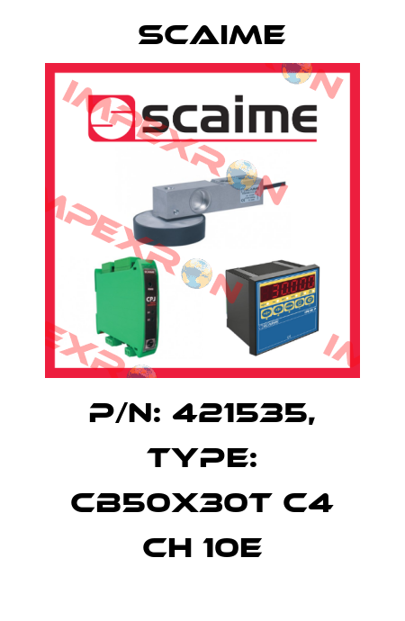 P/N: 421535, Type: CB50X30t C4 CH 10e Scaime