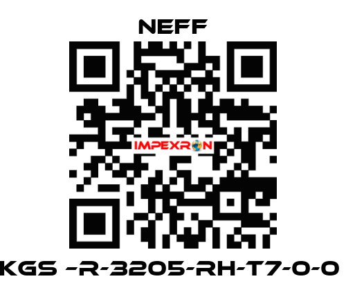 KGS –R-3205-RH-T7-0-0  Neff