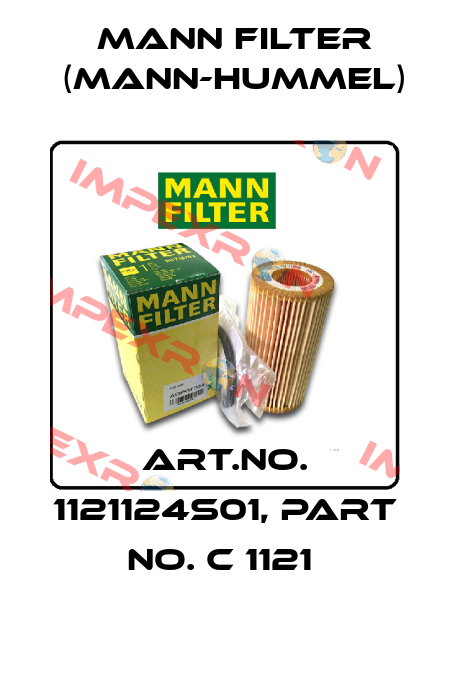 Art.No. 1121124S01, Part No. C 1121  Mann Filter (Mann-Hummel)