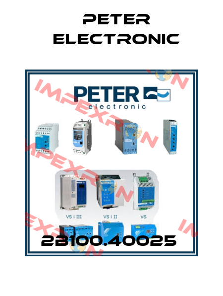 2B100.40025  Peter Electronic