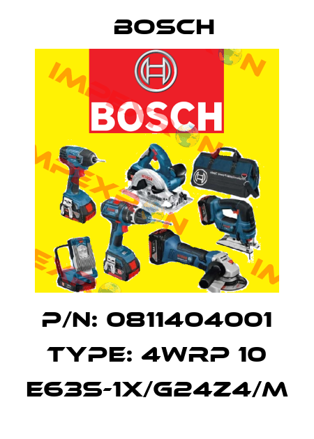 P/N: 0811404001 Type: 4WRP 10 E63S-1X/G24Z4/M Bosch