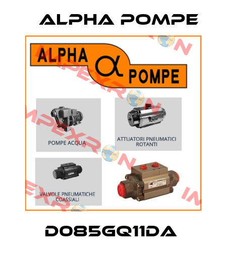 D085GQ11DA  Alpha Pompe