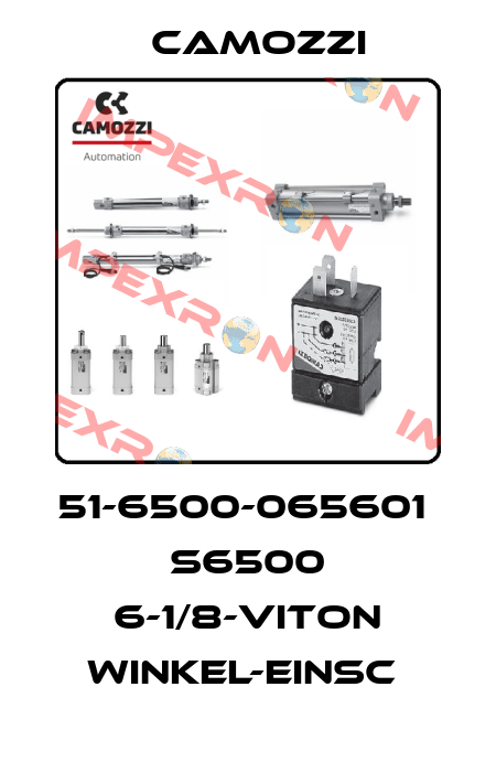 51-6500-065601  S6500 6-1/8-VITON WINKEL-EINSC  Camozzi