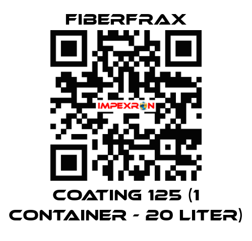 COATING 125 (1 container - 20 liter) Fiberfrax