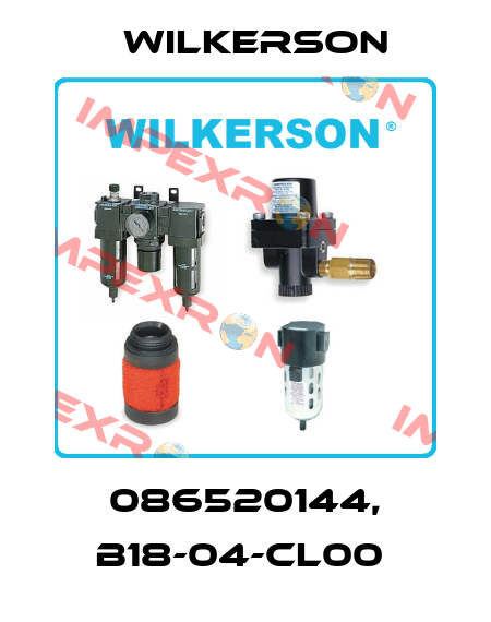 086520144, B18-04-CL00  Wilkerson