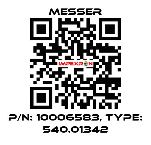 P/N: 10006583, Type: 540.01342 Messer