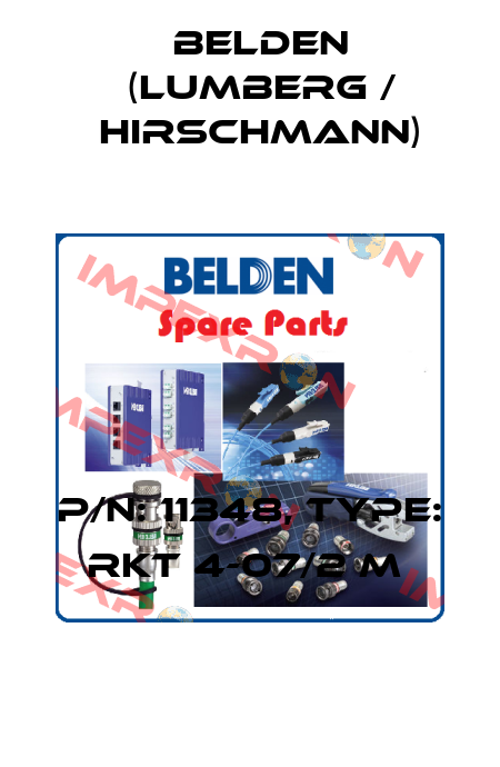 P/N: 11348, Type: RKT 4-07/2 M  Belden (Lumberg / Hirschmann)