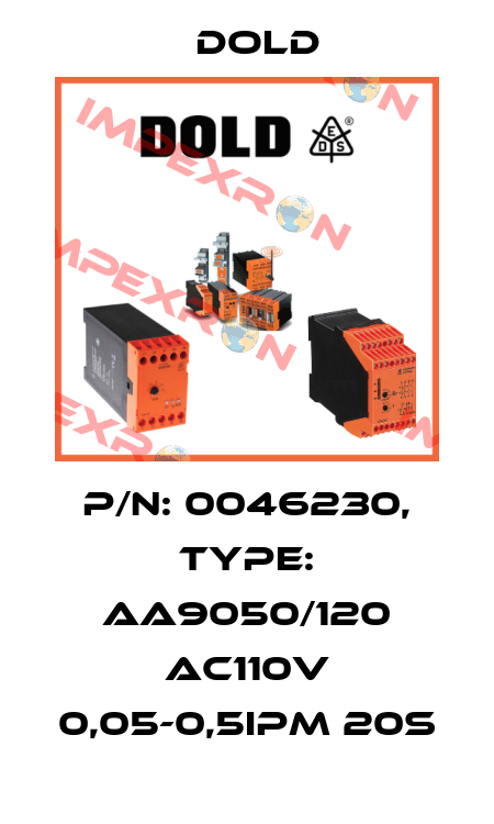 p/n: 0046230, Type: AA9050/120 AC110V 0,05-0,5IPM 20S Dold