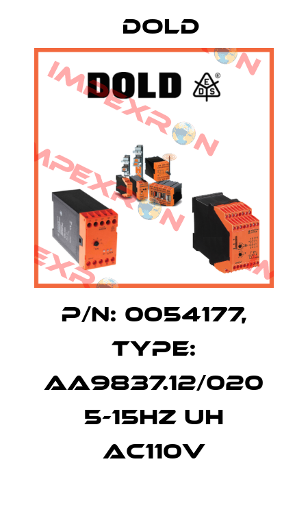 p/n: 0054177, Type: AA9837.12/020 5-15HZ UH AC110V Dold