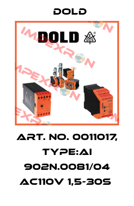Art. No. 0011017, Type:AI 902N.0081/04 AC110V 1,5-30S  Dold
