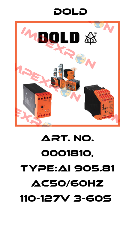 Art. No. 0001810, Type:AI 905.81 AC50/60HZ 110-127V 3-60S  Dold