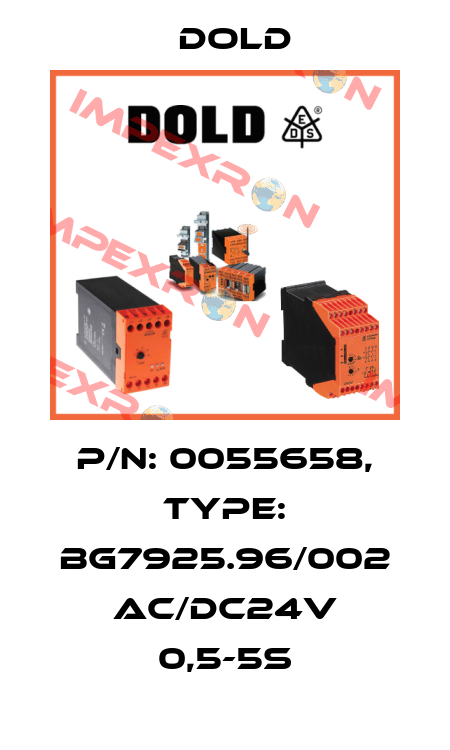p/n: 0055658, Type: BG7925.96/002 AC/DC24V 0,5-5S Dold