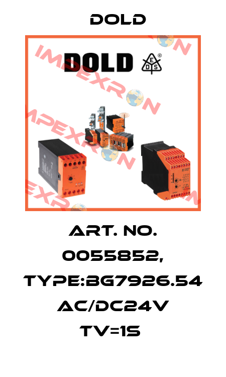 Art. No. 0055852, Type:BG7926.54 AC/DC24V Tv=1S  Dold