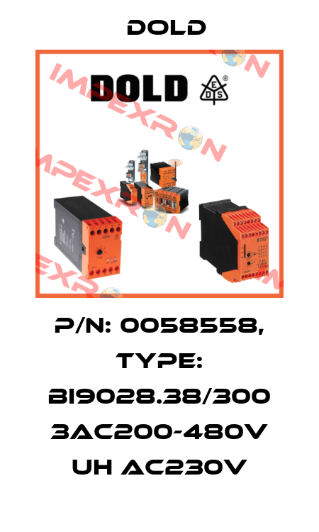 p/n: 0058558, Type: BI9028.38/300 3AC200-480V UH AC230V Dold