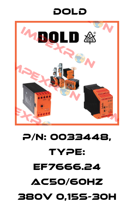 p/n: 0033448, Type: EF7666.24 AC50/60HZ 380V 0,15S-30H Dold
