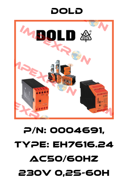 p/n: 0004691, Type: EH7616.24 AC50/60HZ 230V 0,2S-60H Dold