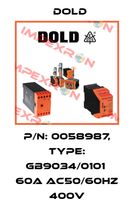 p/n: 0058987, Type: GB9034/0101  60A AC50/60HZ 400V Dold