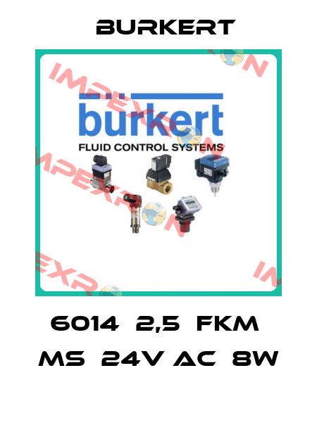 6014  2,5  FKM  MS  24V AC  8W  Burkert