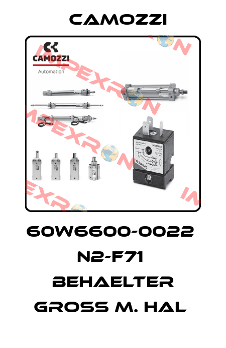60W6600-0022  N2-F71  BEHAELTER GROSS M. HAL  Camozzi