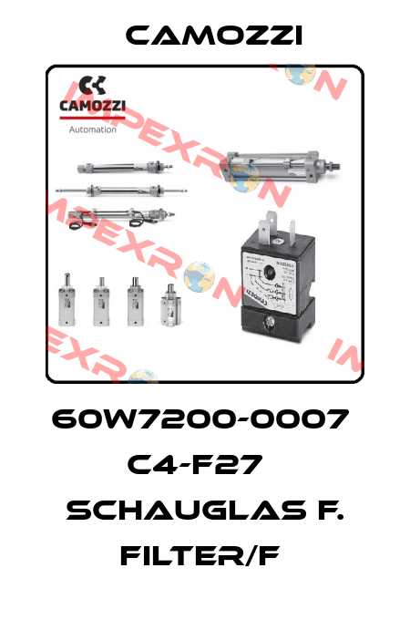60W7200-0007  C4-F27   SCHAUGLAS F. FILTER/F  Camozzi