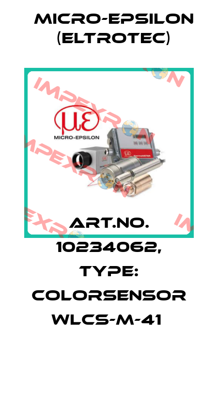 Art.No. 10234062, Type: colorSENSOR WLCS-M-41  Micro-Epsilon (Eltrotec)
