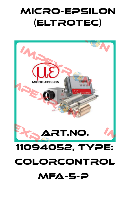 Art.No. 11094052, Type: colorCONTROL MFA-5-P  Micro-Epsilon (Eltrotec)