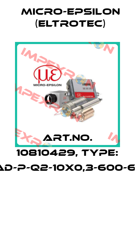 Art.No. 10810429, Type: FAD-P-Q2-10X0,3-600-67°  Micro-Epsilon (Eltrotec)