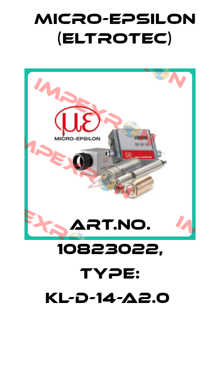 Art.No. 10823022, Type: KL-D-14-A2.0  Micro-Epsilon (Eltrotec)