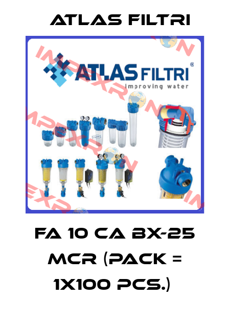 FA 10 CA BX-25 MCR (Pack = 1x100 pcs.)  Atlas Filtri