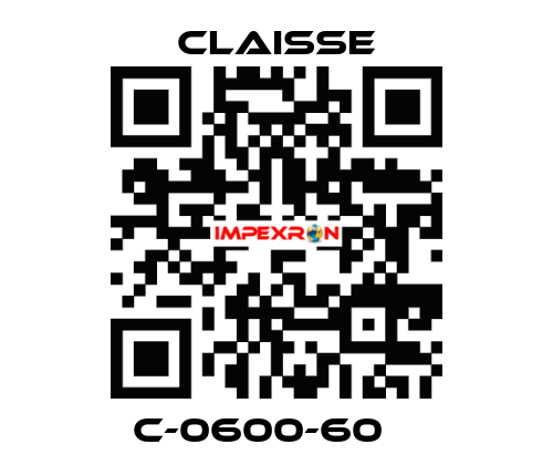 C-0600-60    Claisse