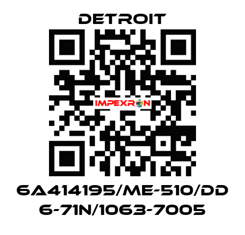 6A414195/ME-510/DD 6-71N/1063-7005 Detroit