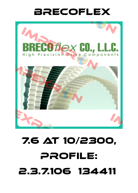 7.6 AT 10/2300, PROFILE: 2.3.7.106  134411  Brecoflex
