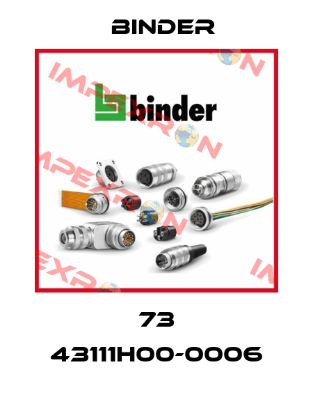 73 43111H00-0006 Binder
