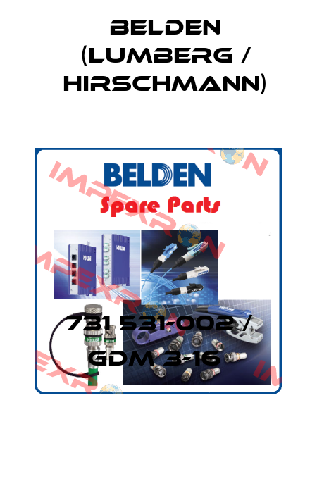 731 531-002 / GDM 3-16  Belden (Lumberg / Hirschmann)